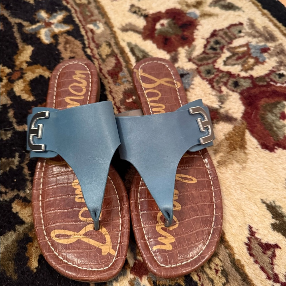 Sam Edelman Blue and Brown Sandals